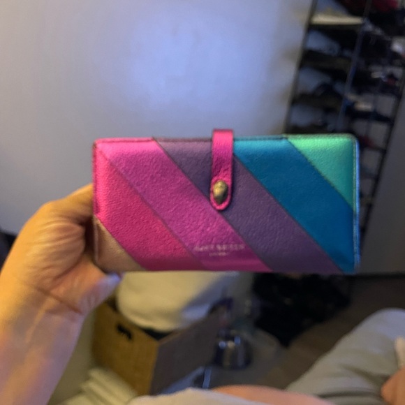 Kurt Geiger Handbags - Leather wallet Kurt Geiger London metallic color